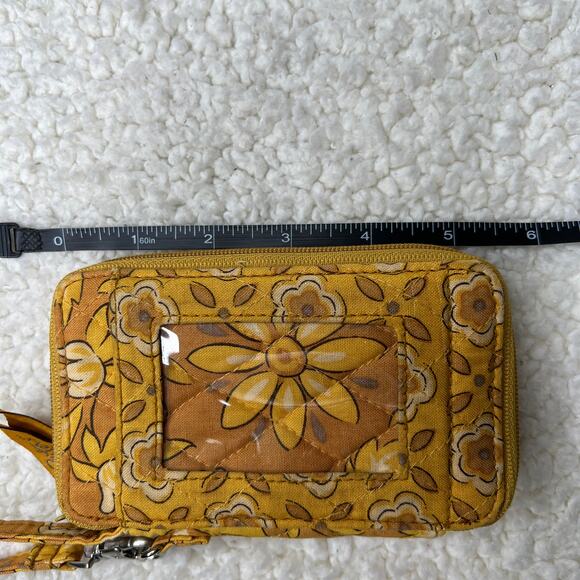 Sisters ID Wristlet Wallet Mustard Print - Picture 7 of 9